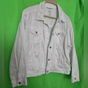 Girls White Denim Jacket NWT